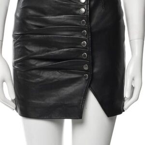 RETROFETE WILLA SKIRT Black Leather